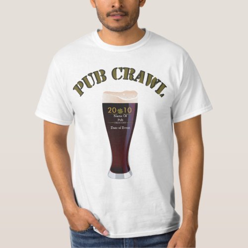 Customizable pub crawl T_Shirt