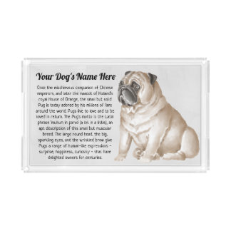 Customizable Pug serving tray