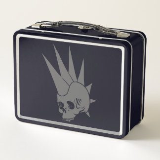 Customizable Punk Jawless Skull Version 2 Metal Lunch Box