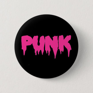 Customizable "Punk" Pink Drip Font Button