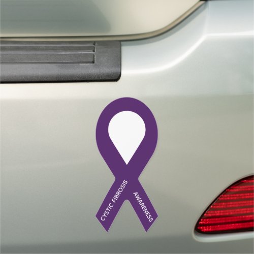 Customizable Purple Awareness Ribbon Car Magnet