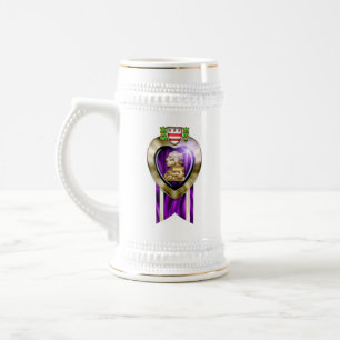 Customizable "PURPLE HEART" Beer Stein