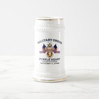 Customizable "PURPLE HEART FLAGS" Beer Stein