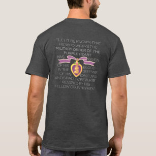 Customizable "PURPLE HEART RIBBON" T-Shirt