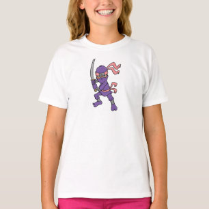 Customizable Purple Ninja Design T-Shirt