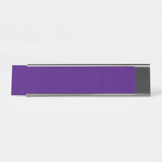 Customizable Purple Noise Effect Name Plate (Front)