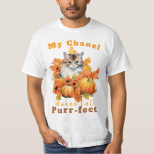 Customizable Purr-fect Autumn Cat Chanel
