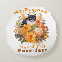 Customizable Purr-fect Autumn Cat Preston
