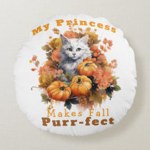 Customizable Purr-fect Autumn Cat Princess