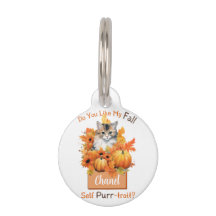 Customizable Purr-trait Autumn Cat Chanel