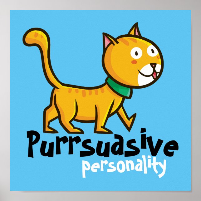 Customizable Purrsuasive Persoanlity Poster (Front)