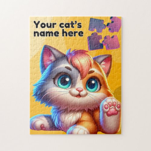 Customizable Puzzle Cat art set
