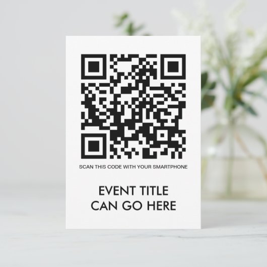 customizable QR code (Standing Front)