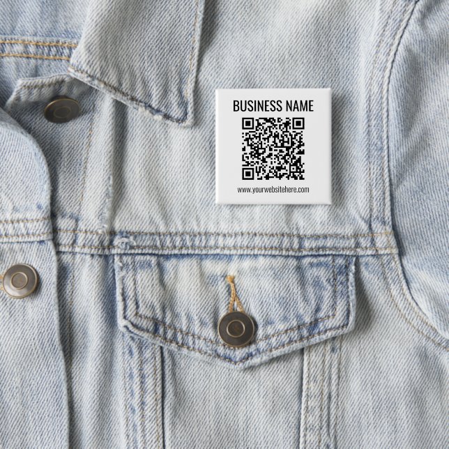 Customizable QR code & Business Name Button (In Situ)