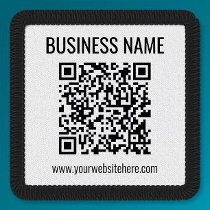 Customizable QR code & Business Name Patch