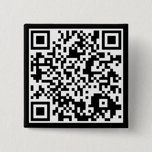 customizable QR code Button | Zazzle
