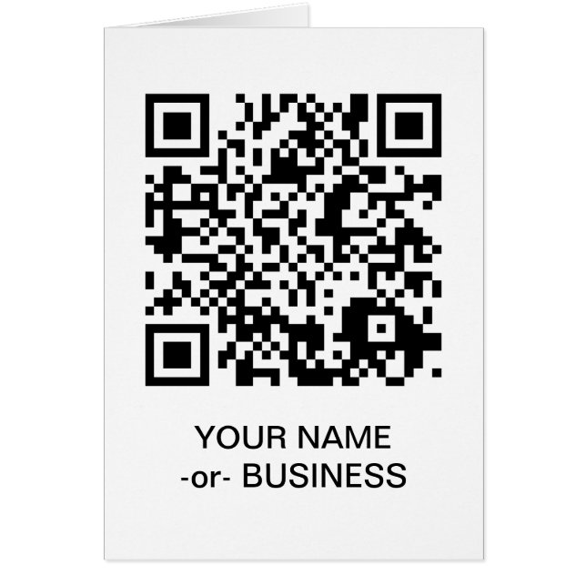 customizable QR code Cards (Front)