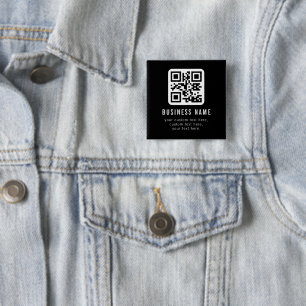 Customizable QR Code & Editable Text Design Button