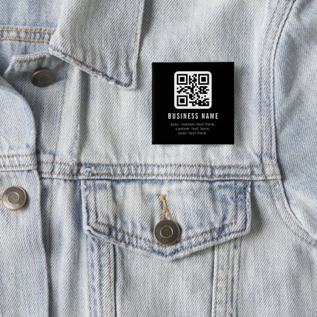 Customizable QR Code & Editable Text Design Button (In Situ)