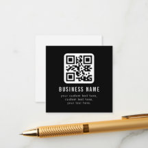 Customizable QR Code & Editable Text Design