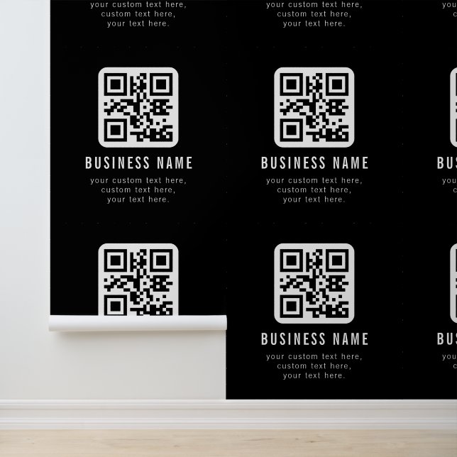 Customizable QR Code & Editable Text Design Wallpaper (Application)