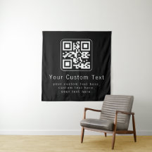 Customizable QR Code & Editable Text Template