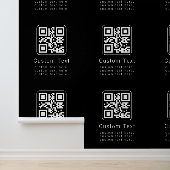 Customizable QR Code & Editable Text Template Wallpaper (Application)