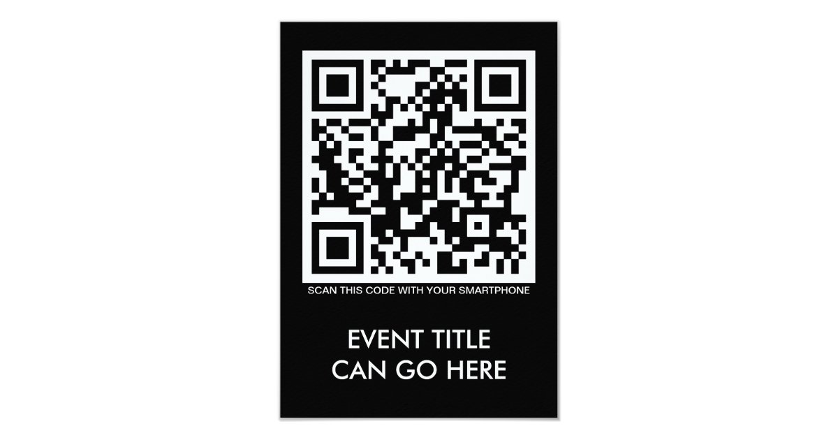 customizable QR code Invitation | Zazzle.com