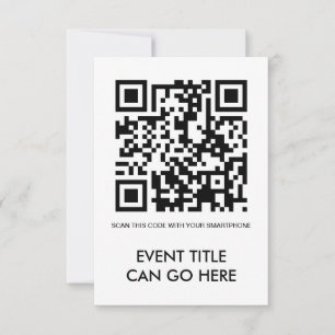 customizable QR code Invitation