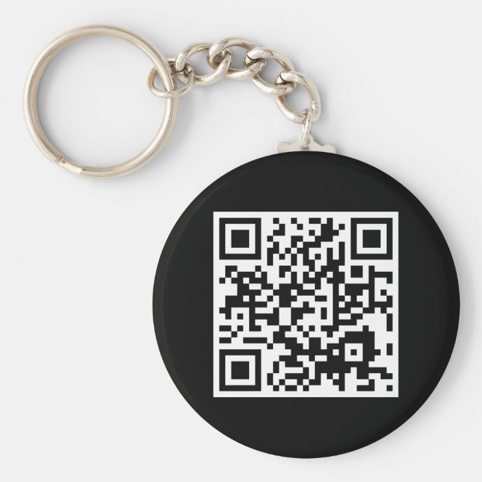 customizable QR code Keychain | Zazzle.com