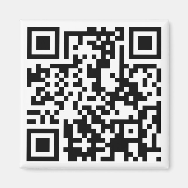 customizable QR code Magnet (Front)