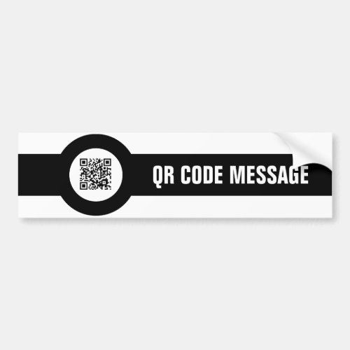 customizable QR code magstripe Bumper Sticker