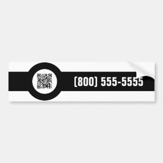 customizable QR code magstripe Bumper Sticker