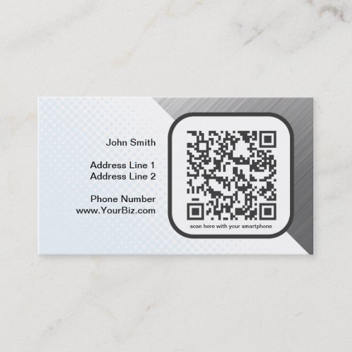 Customizable QR code marketing piece Business Card Templates