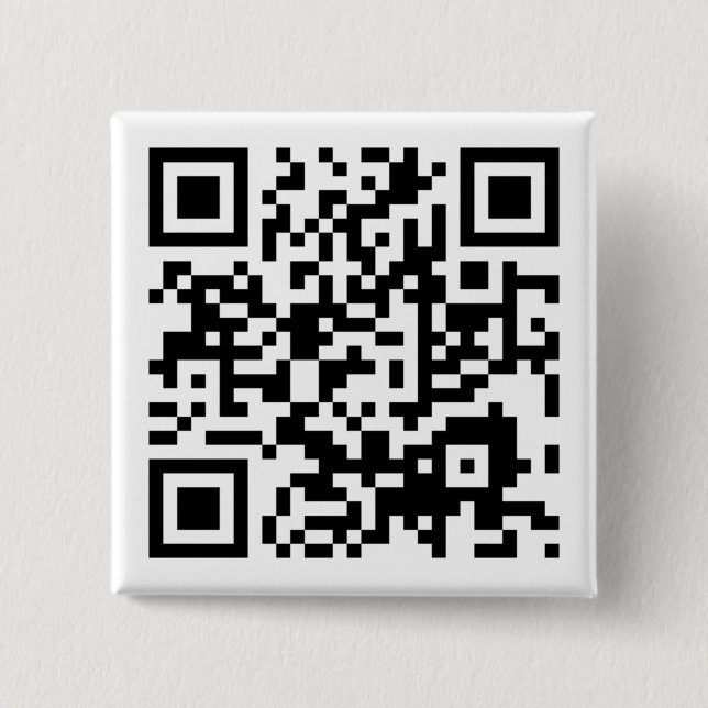 customizable QR code Pinback Button (Front)