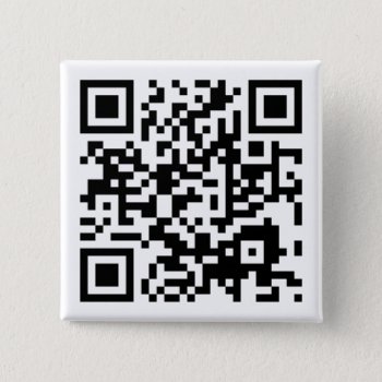 Customizable Qr Code Pinback Button by asyrum at Zazzle