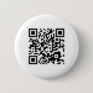 customizable QR code Pinback Button
