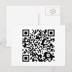 customizable QR code Postcard | Zazzle