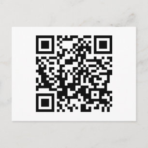 customizable QR code Postcard