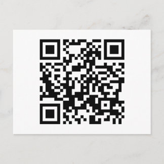 customizable QR code Postcard