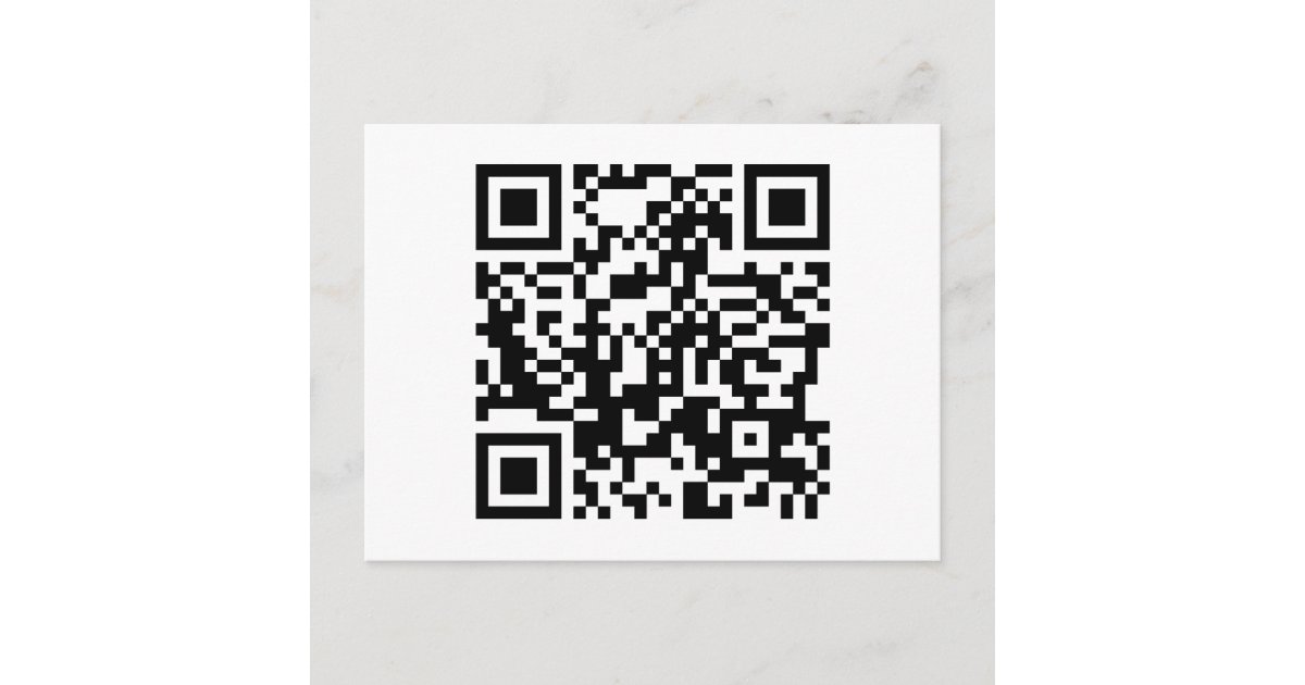 customizable QR code Postcard | Zazzle