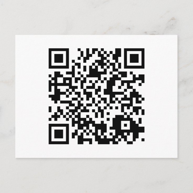 customizable QR code Postcard | Zazzle