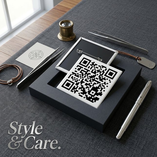 Customizable QR Code Square Button for Any Purpose (Customizable QR Code Square Button for Any Purpose)