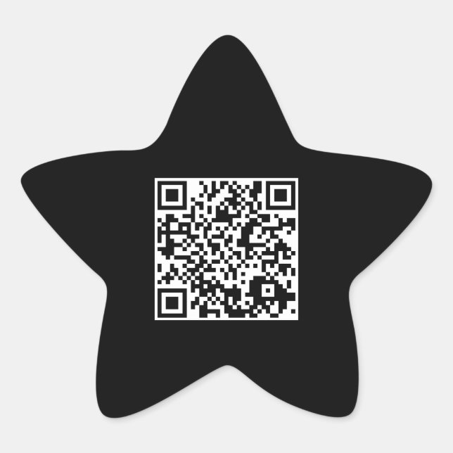customizable QR code star Sticker (Front)