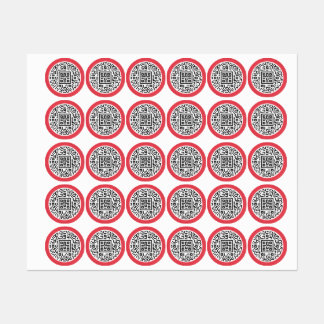 Customizable QR Code Stickers for Traders"