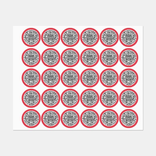 Customizable QR Code Stickers for Traders" (Sheet)