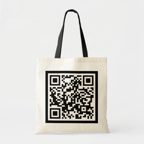 customizable QR code Tote Bag