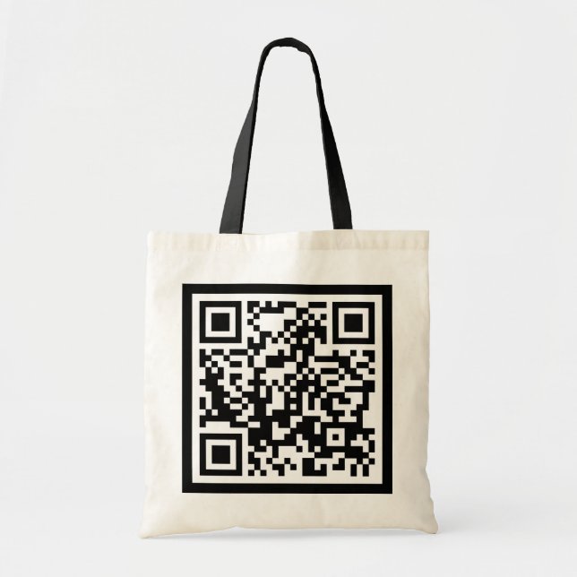 customizable QR code Tote Bag (Front)