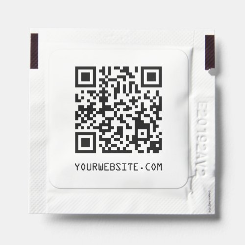 Customizable QR Code Your Webpage Link Hand Sanitizer Packet