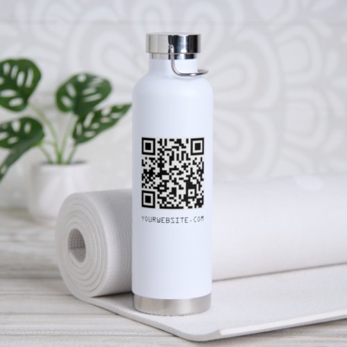 Customizable QR Code Your Webpage Link Water Bottle
